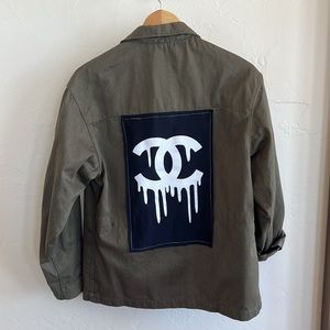 Sojara Vintage army jacket with patch